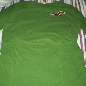 Green Hollister Long Sleeve T Shirt